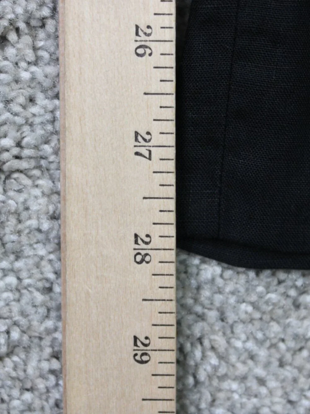 Joseph Abboud Pants Mens 34x28 Black Leomaster 100% Linen Flat Front Straight